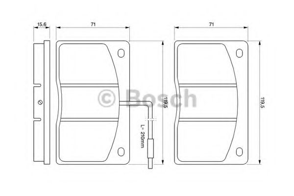 Тормозные колодки BOSCH 0 986 460 932