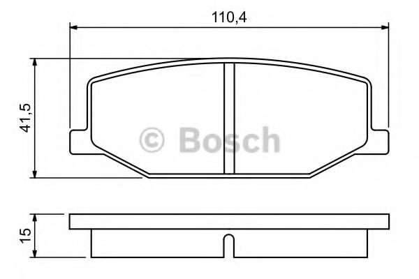 Тормозные колодки BOSCH 0 986 460 935