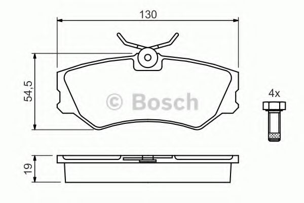 Тормозные колодки BOSCH 0 986 460 941