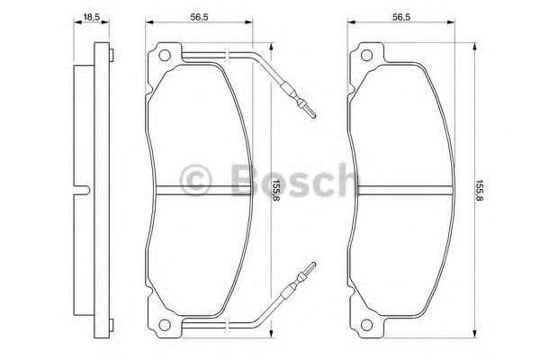 Тормозные колодки BOSCH 0 986 460 946