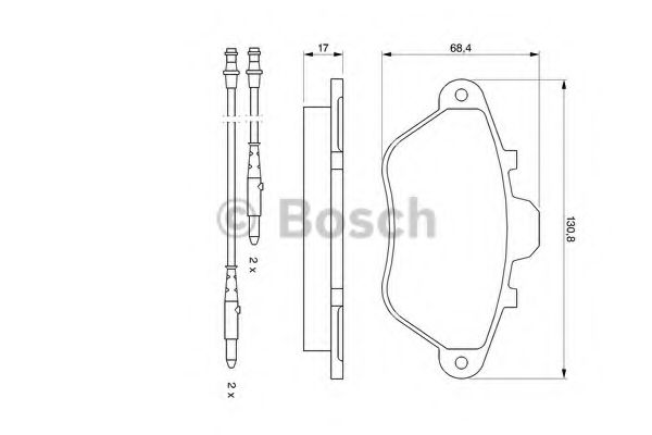 Тормозные колодки BOSCH 0 986 460 950