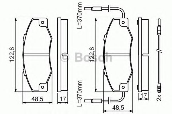 Тормозные колодки BOSCH 0 986 460 953