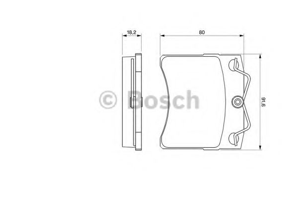 Тормозные колодки BOSCH 0 986 460 954