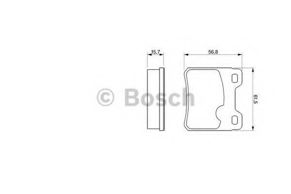 Тормозные колодки BOSCH 0 986 460 955