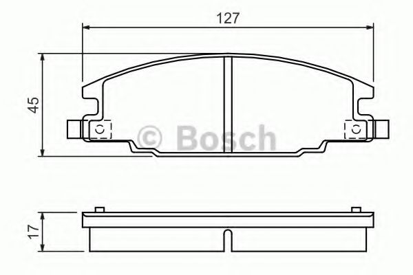 Тормозные колодки BOSCH 0 986 460 960