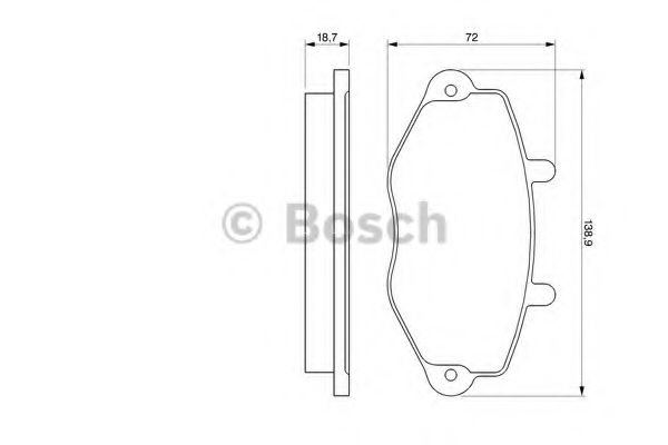 Тормозные колодки BOSCH 0 986 460 962