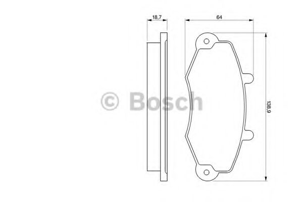 Тормозные колодки BOSCH 0 986 460 963