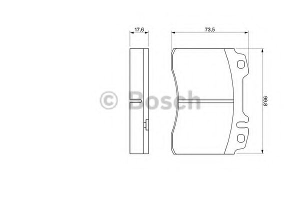 Тормозные колодки BOSCH 0 986 460 966