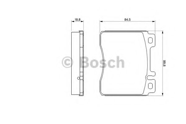 Тормозные колодки BOSCH 0 986 460 976