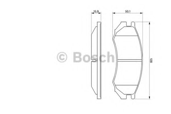 Тормозные колодки BOSCH 0 986 460 981