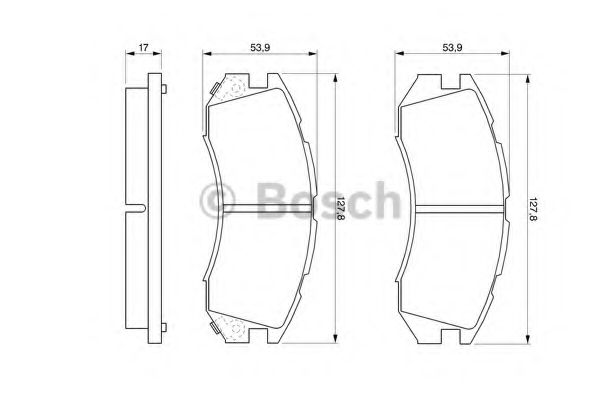 Тормозные колодки BOSCH 0 986 460 984