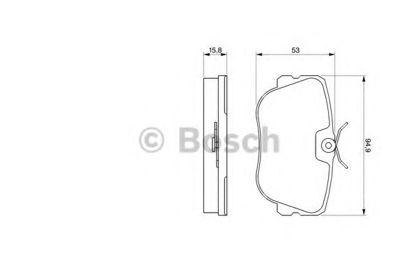 Тормозные колодки BOSCH 0 986 460 988