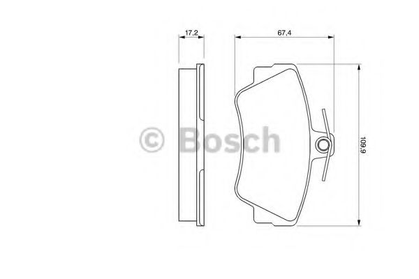 Тормозные колодки BOSCH 0 986 460 989