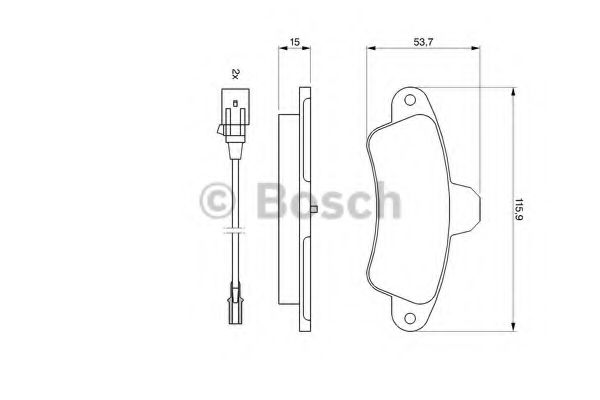Тормозные колодки BOSCH 0 986 460 991