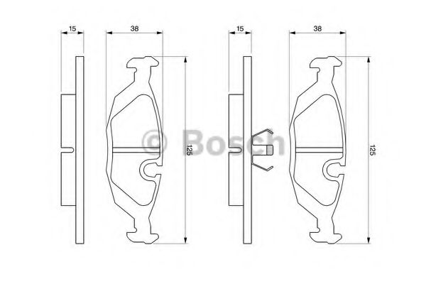 Тормозные колодки BOSCH 0 986 460 996
