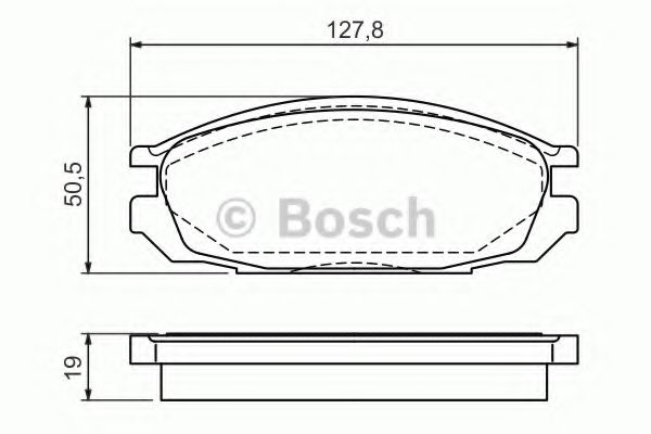 Тормозные колодки BOSCH 0 986 461 133
