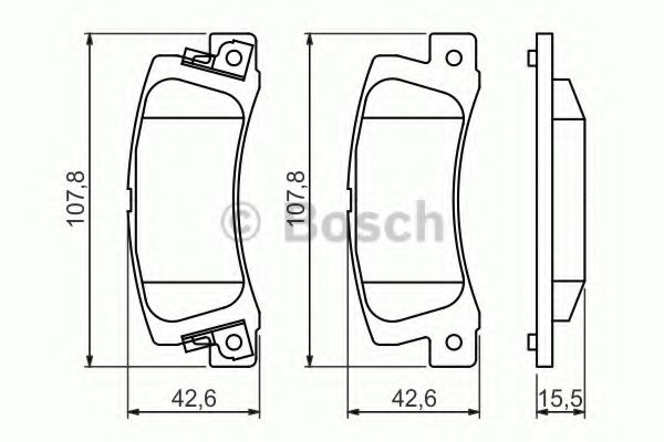 Тормозные колодки BOSCH 0 986 461 136