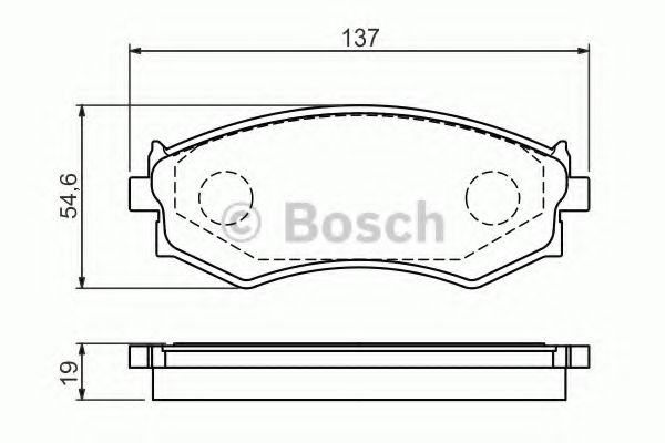 Тормозные колодки BOSCH 0 986 461 139