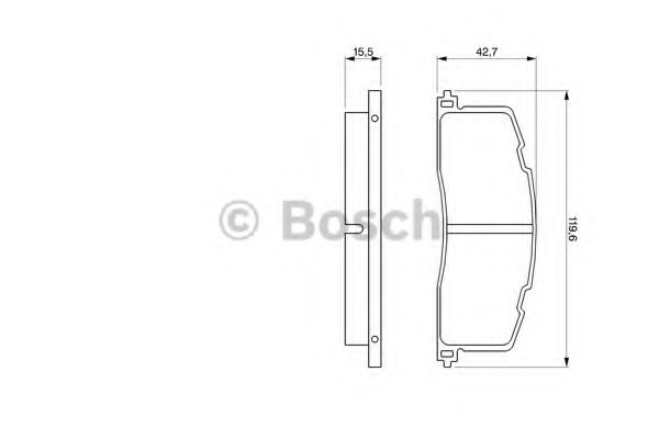 Тормозные колодки BOSCH 0 986 461 140