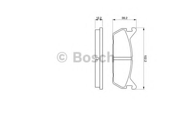 Тормозные колодки BOSCH 0 986 461 146
