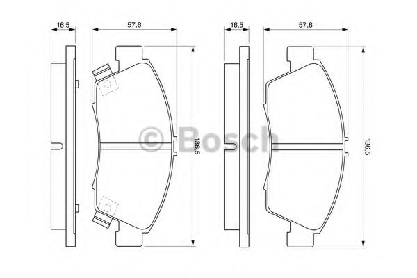 Тормозные колодки BOSCH 0 986 461 759