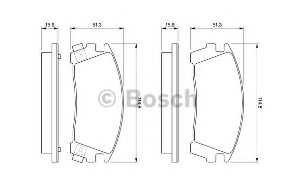 Тормозные колодки BOSCH 0 986 461 760