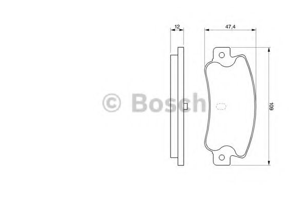 Тормозные колодки BOSCH 0 986 461 770