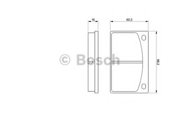 Тормозные колодки BOSCH 0 986 462 001