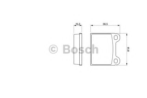 Тормозные колодки BOSCH 0 986 462 282
