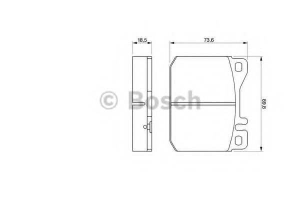 Тормозные колодки BOSCH 0 986 462 803