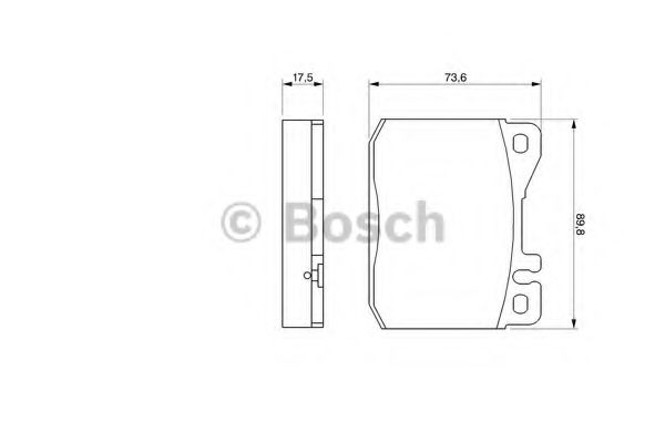 Тормозные колодки BOSCH 0 986 463 412
