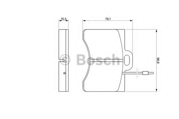 Тормозные колодки BOSCH 0 986 463 561