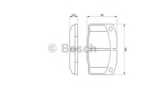 Тормозные колодки BOSCH 0 986 465 141