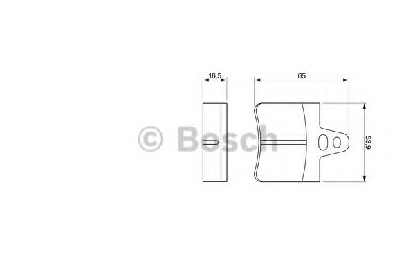 Тормозные колодки BOSCH 0 986 465 751