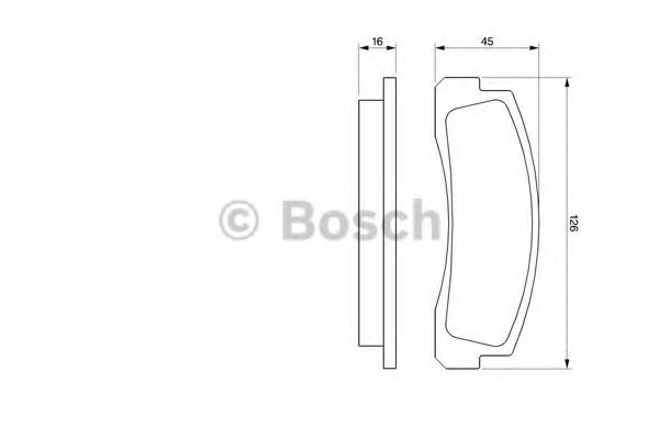 Тормозные колодки BOSCH 0 986 466 601