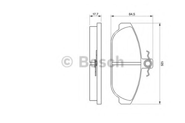 Тормозные колодки BOSCH 0 986 467 400