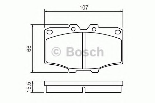 Тормозные колодки BOSCH 0 986 468 520