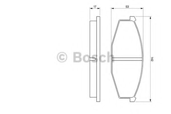 Тормозные колодки BOSCH 0 986 468 630