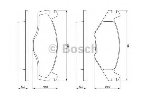 Тормозные колодки BOSCH 0 986 468 870