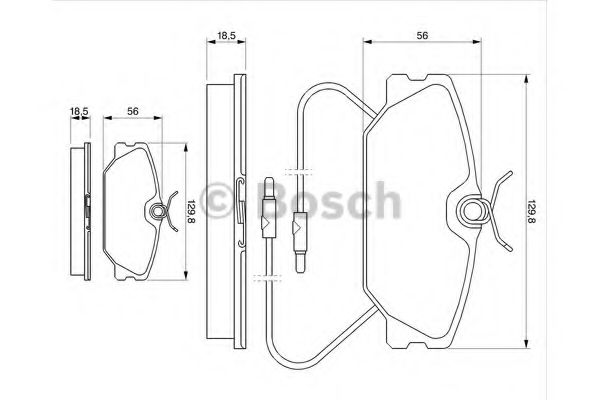Тормозные колодки BOSCH 0 986 469 191