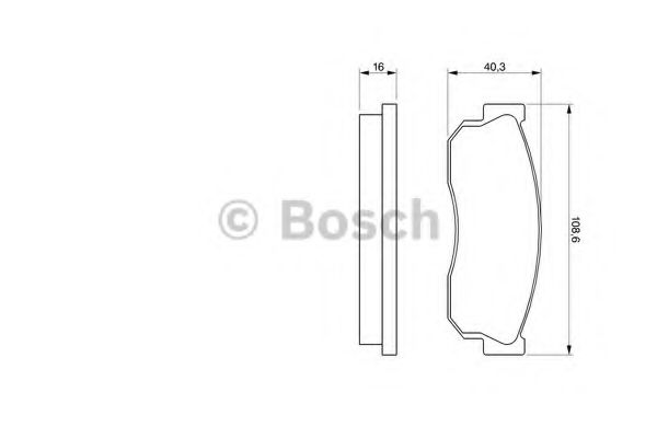 Тормозные колодки BOSCH 0 986 469 580