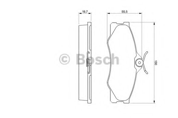 Тормозные колодки BOSCH 0 986 469 790
