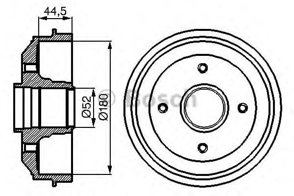 Тормозной барабан BOSCH 0 986 477 070