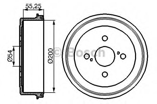 Тормозной барабан BOSCH 0 986 477 082