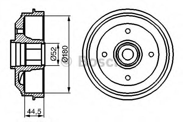 Тормозной барабан BOSCH 0 986 477 113