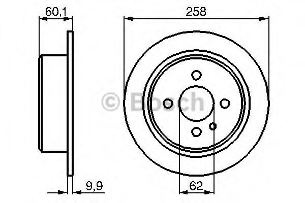 Тормозной диск BOSCH 0 986 478 034