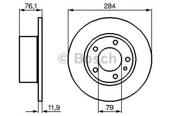 Тормозной диск BOSCH 0 986 478 037