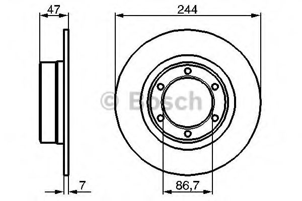 Тормозной диск BOSCH 0 986 478 050