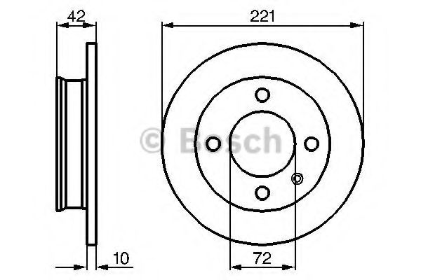 Тормозной диск BOSCH 0 986 478 068