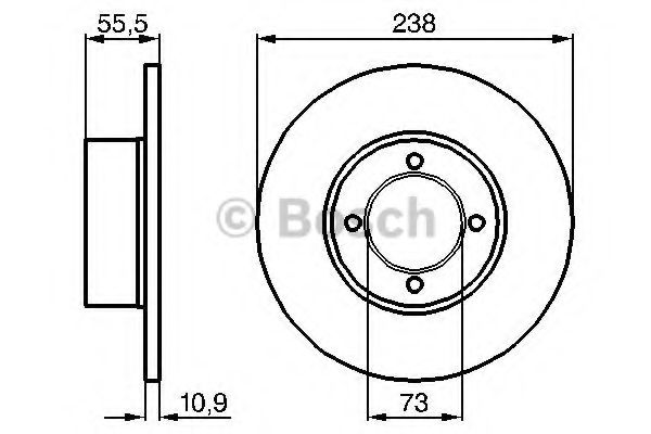 Тормозной диск BOSCH 0 986 478 079